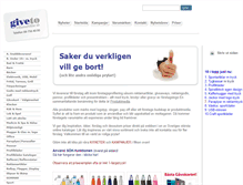 Tablet Screenshot of giveto.se